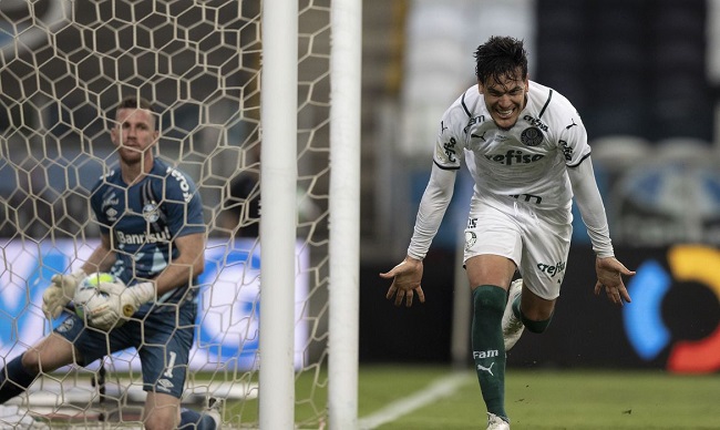 Palmeiras vence o Grêmio por 1 a 0 pela Copa do Brasil; veja o gol
