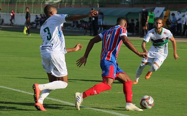 Flu de Feira e Bahia empatam em 1 a 1 pelo Baianão; veja os gols