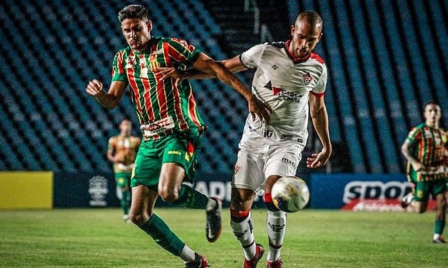 Copa do Nordeste: Vitória empata com o Sampaio Corrêa em 1 a 1; veja os gols