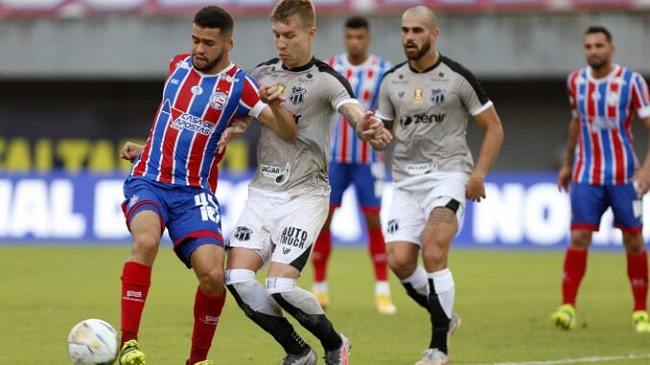 Bahia leva 1 a 0 do Ceará no 1o jogo da final da Lampions; veja o gol