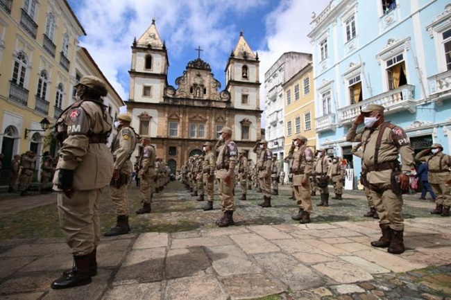 PM inicia operação para reforçar segurança no Centro Histórico de Salvador