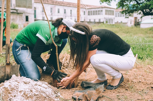 Plantação de mudas dá início a projeto de Eco Escola na Casa Pia