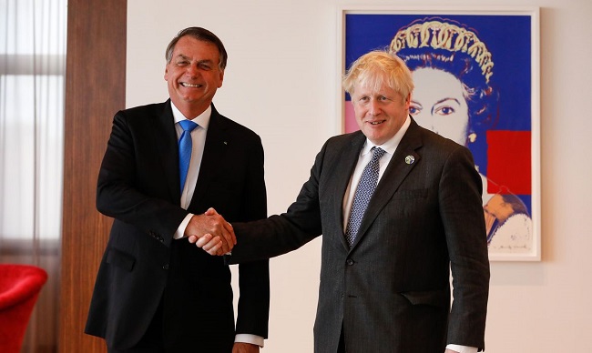 Nos EUA, Bolsonaro se reúne com primeiro-ministro britânico Boris Johnson