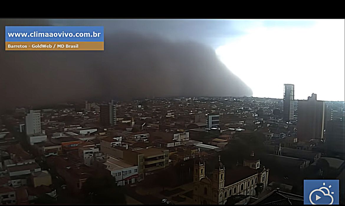 Tempestade de areia e poluição volta a atingir o interior de São Paulo