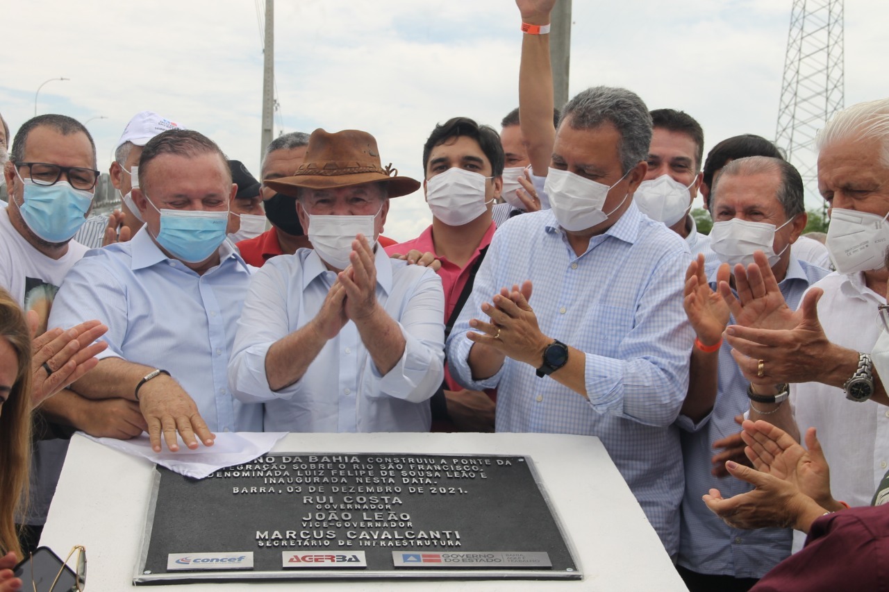 Leão comemora inauguração da ponte Barra a Xique-Xique: ‘Concretizamos um sonho’