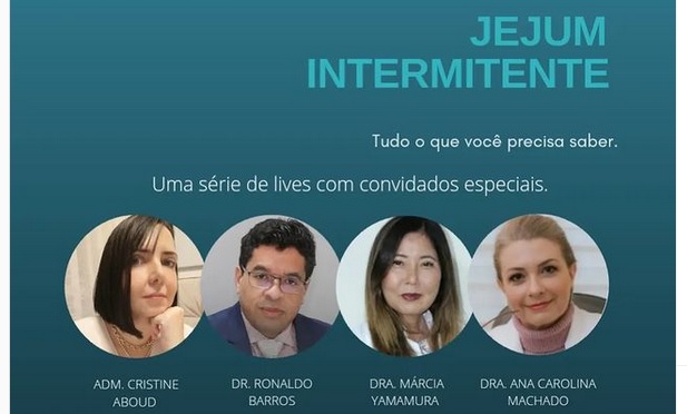 Rede Saúde Plena inicia série de lives sobre “Jejum Intermitente” nesta quinta