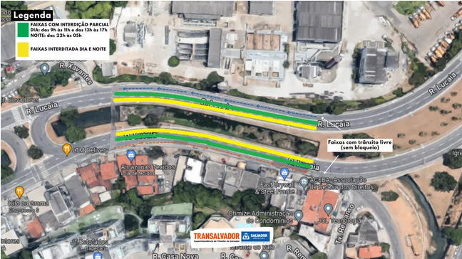 Obras do BRT vão modificar trânsito na região da Lucaia