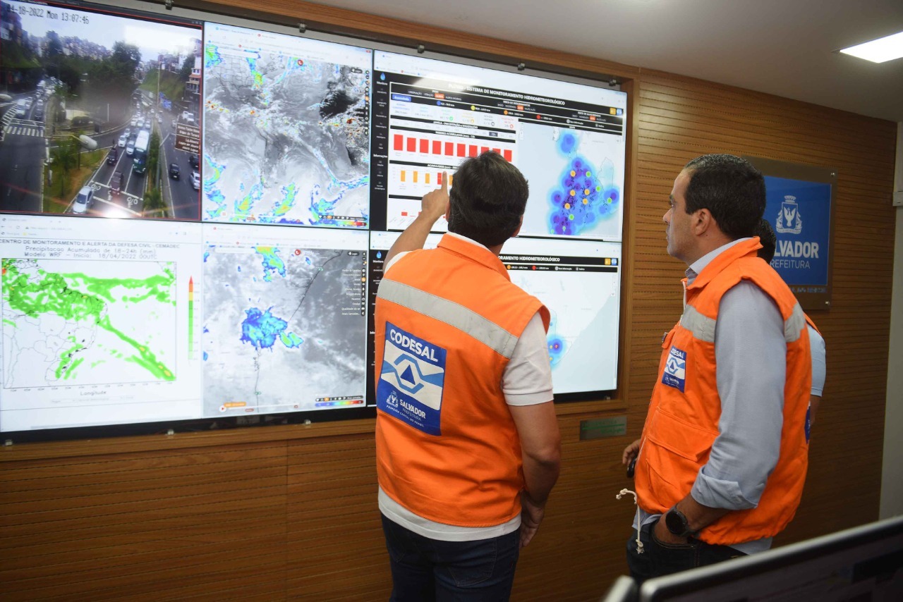 Mais três sirenes de alerta são acionadas em função das chuvas em Salvador