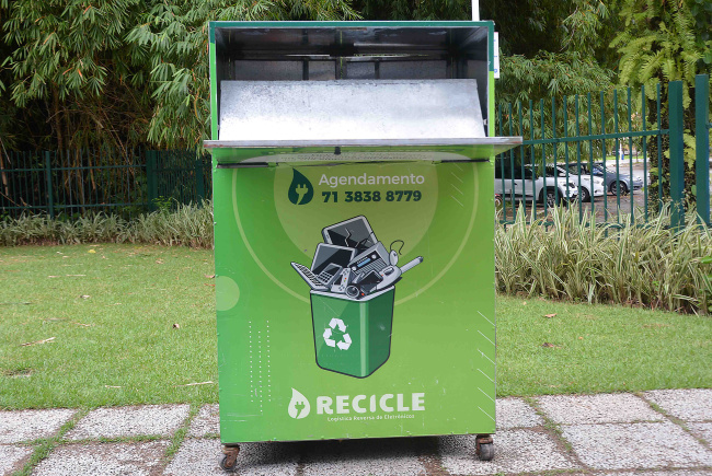 Parque da Cidade: Espaço Colabore ganha caixa para descarte de lixo eletrônico