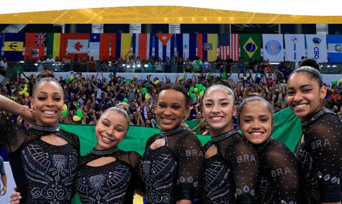 Seleção Brasileira Feminina é campeã por equipes no Pan de ginástica artística