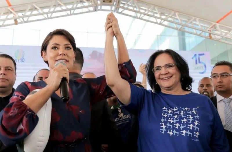 Mulheres com Bolsonaro: Michele e Damares irão a Feira de Santana no domingo