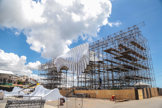 Montagem da estrutura do Festival Virada Salvador entra na reta final