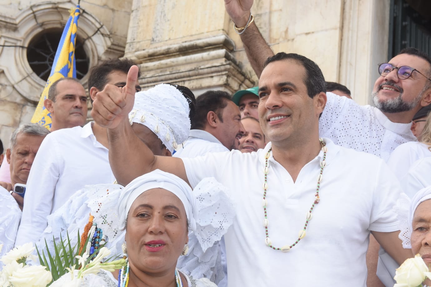 Bruno Reis destaca gratidão e fé na primeira Lavagem do Bonfim como prefeito