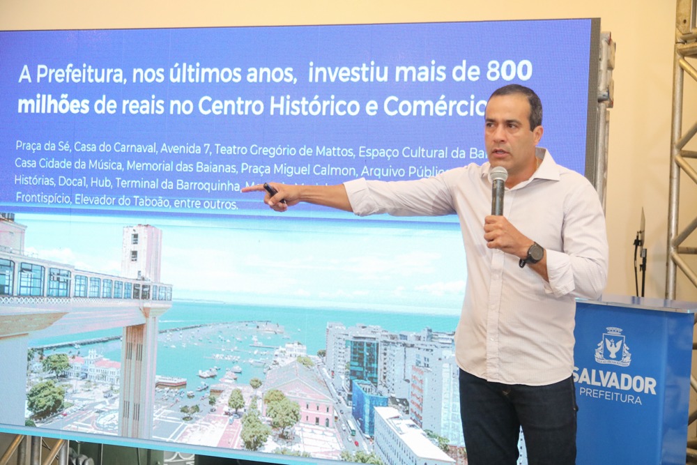 Bruno Reis anuncia pacote de ações para revitalização do Centro Histórico