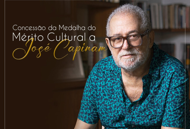 José Carlos Capinam receberá medalha do Mérito Cultural da Câmara de Salvador