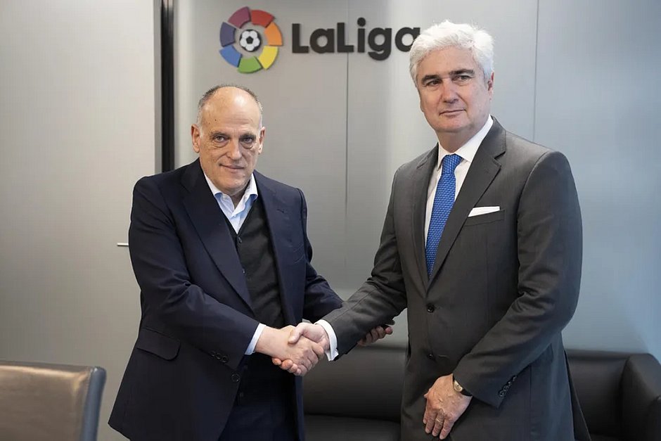 Presidente da LaLiga se reúne com embaixador brasileiro na Espanha