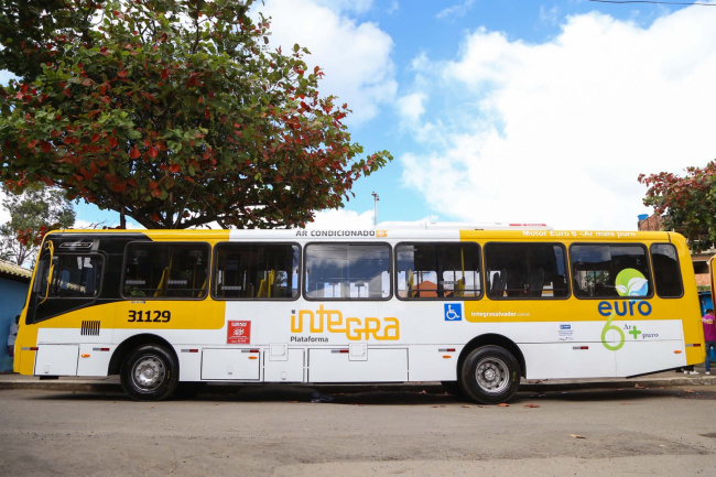 Salvador ganha 20 novos ônibus Euro 6 com ar-condicionado