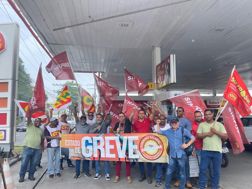 Estado de Greve dos trabalhadores em postos de combustíveis da Bahia completa mais de uma semana