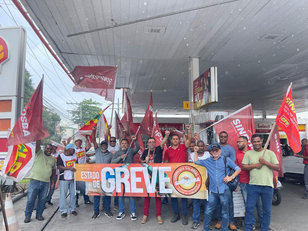 Trabalhadores em postos de combustíveis da Bahia intensificam Estado de Greve