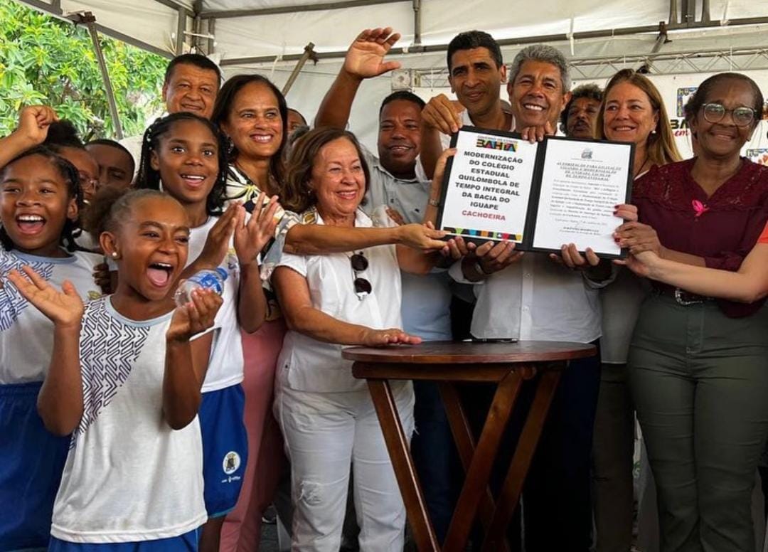Eliana Gonzaga comemora obras em Cachoeira no dia de visita de Jerônimo Rodrigues ao município