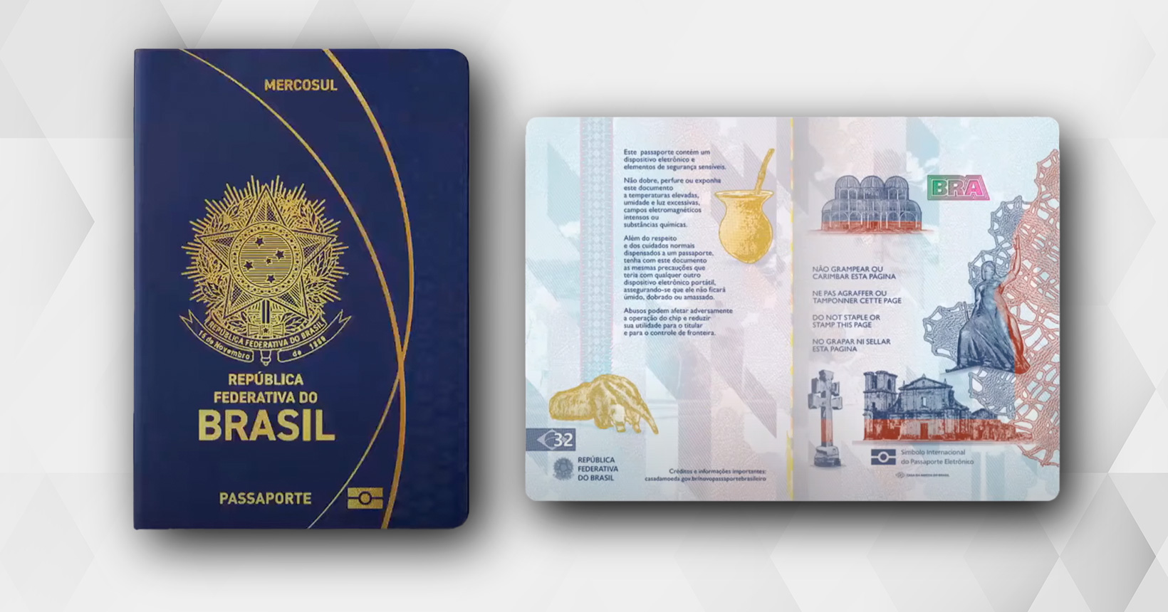 Novo passaporte brasileiro começa a ser emitido nesta terça