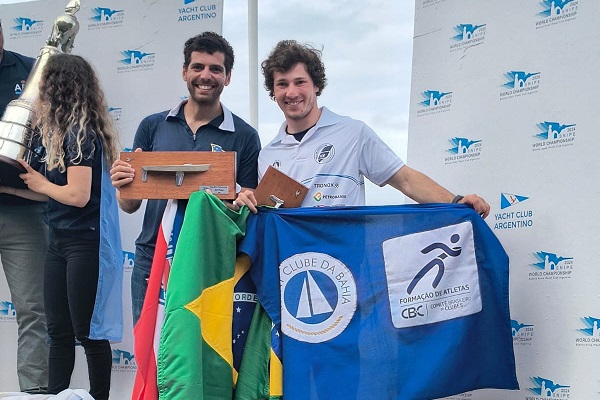 Velejadores do Yacht Clube da Bahia são bronze no Mundial de Snipe na Argentina