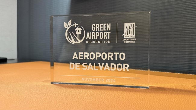 Salvador Bahia Airport recebe reconhecimento internacional de sustentabilidade