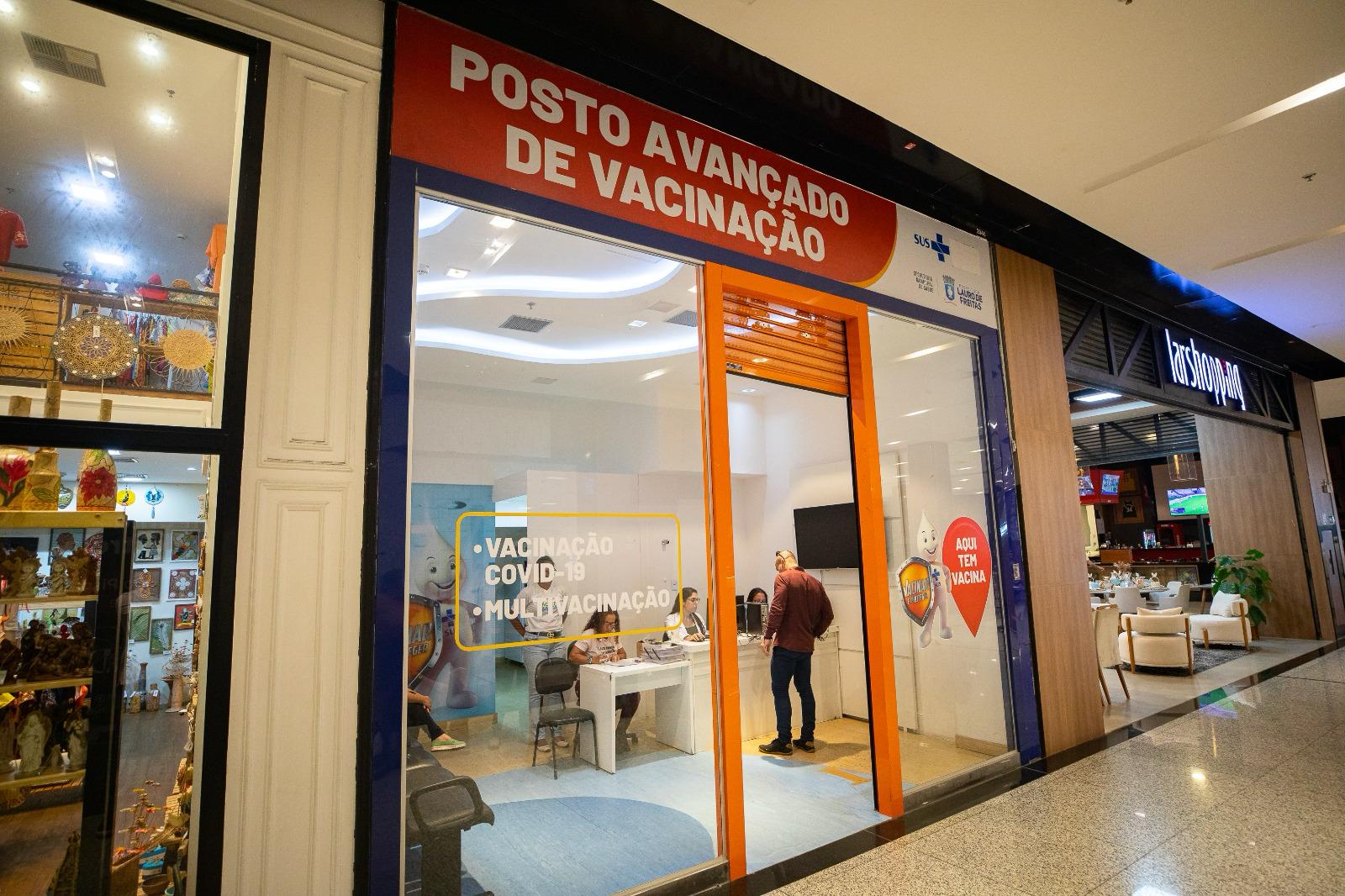 Lauro de Freitas amplia cobertura vacinal com posto avançado no Parque Shopping Bahia