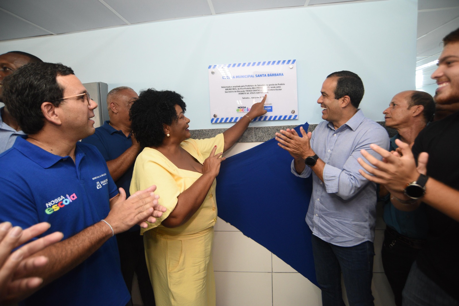 Bruno Reis reinaugura Escola Municipal Santa Bárbara na Vila Ruy Barbosa