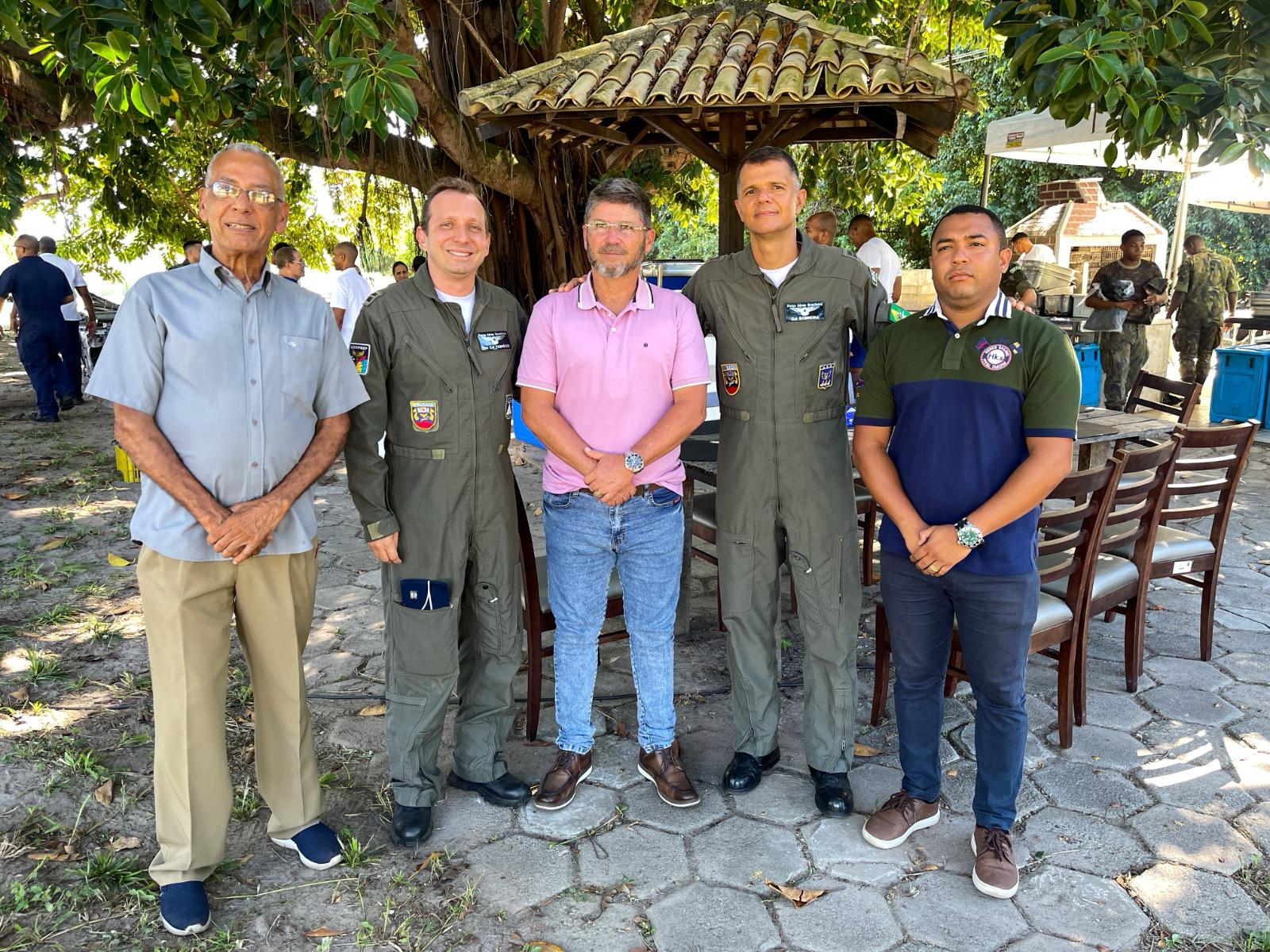 Prefeitura de Lauro fortalece segurança pública com apoio da Base Aérea