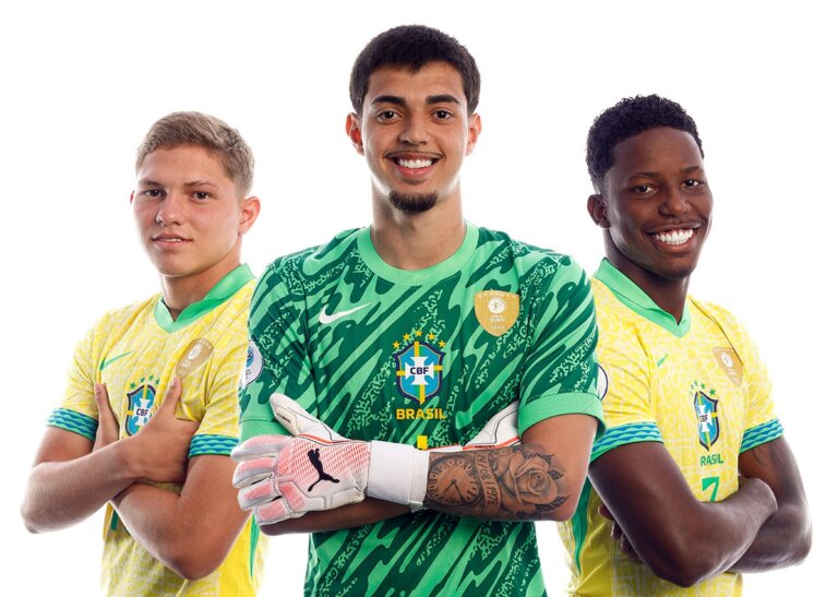 Com três jogadores do Bahia, Brasil conquista Campeonato Sul-Americano Sub-17 na Colômbia