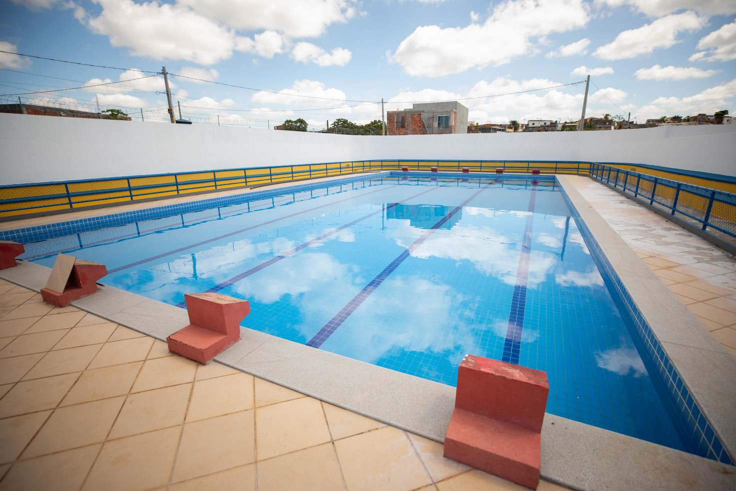Requalificação da piscina semiolímpica de Lauro está 80% concluída