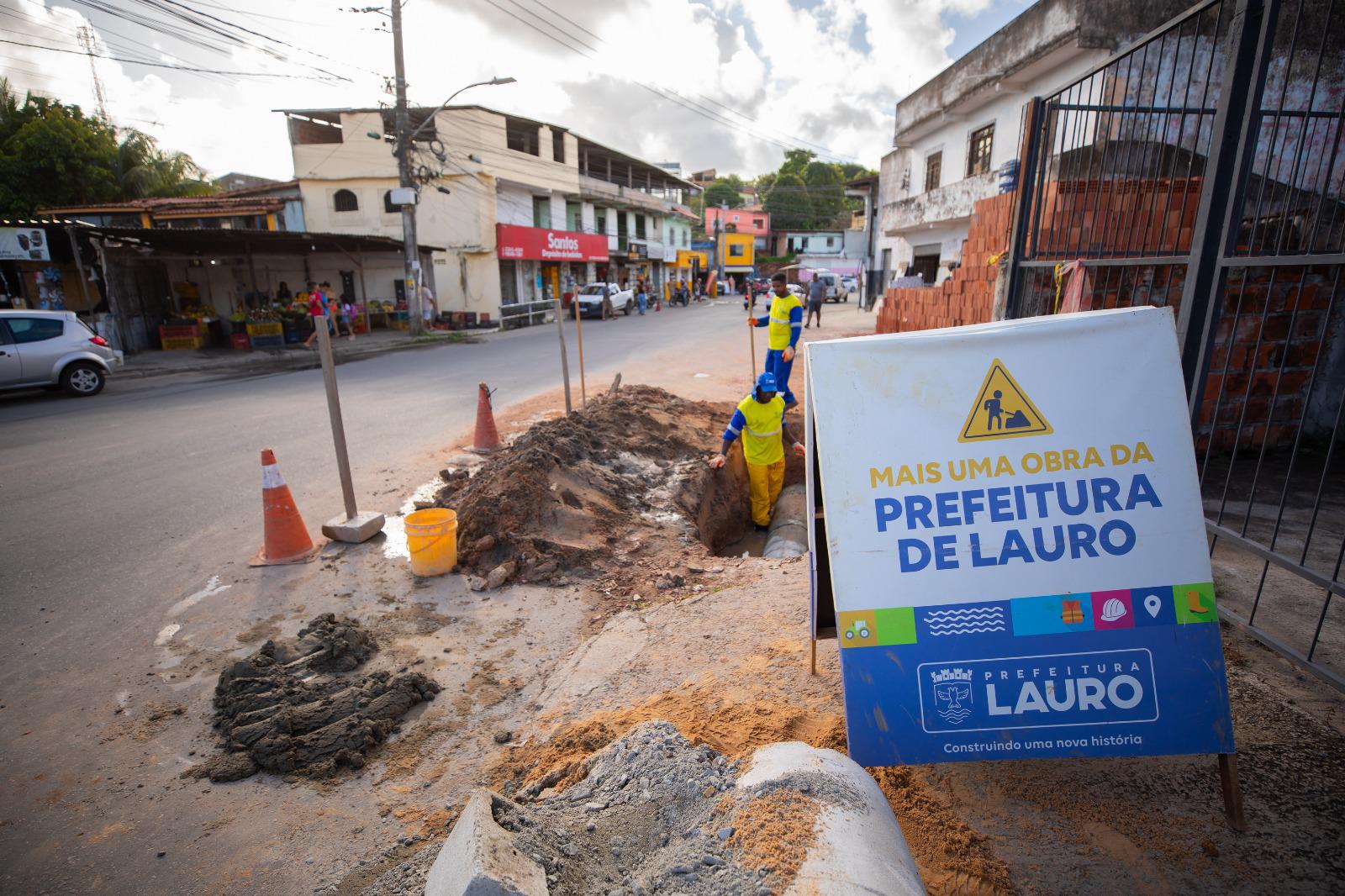 Prefeitura de Lauro intensifica ações de drenagem e recuperação urbana