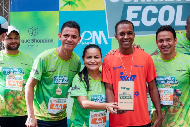 Débora celebra sucesso da 1ª Corrida Ecológica de Lauro