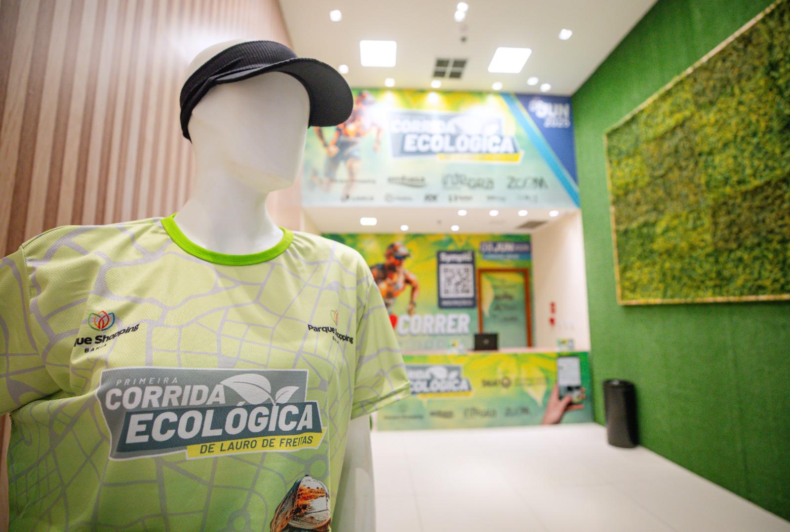 Loja oficial da 1ª Corrida Ecológica de Lauro já está em funcionamento no Parque Shopping Bahia