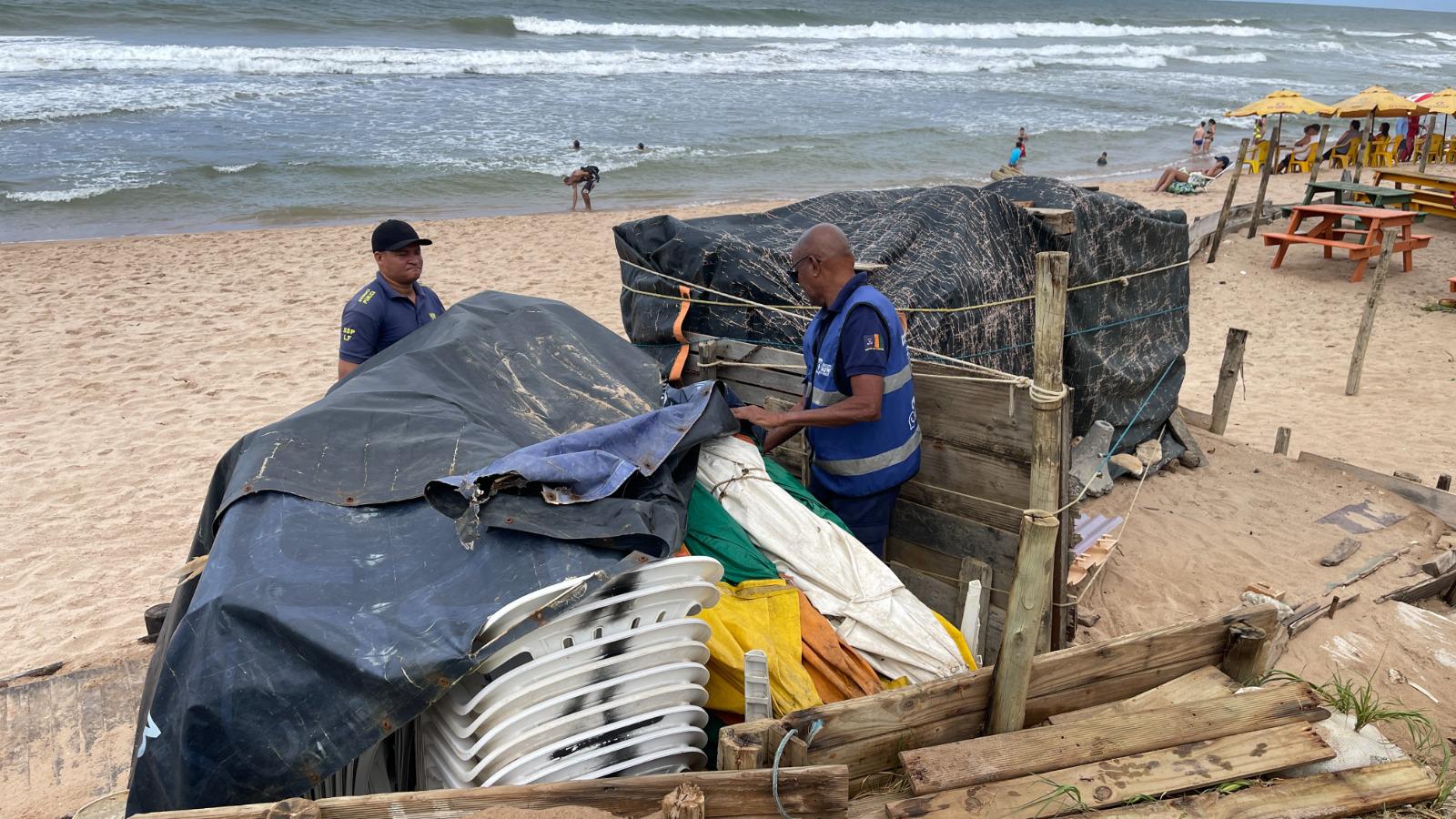 Prefeitura de Lauro retoma operação de ordenamento nas praias do município