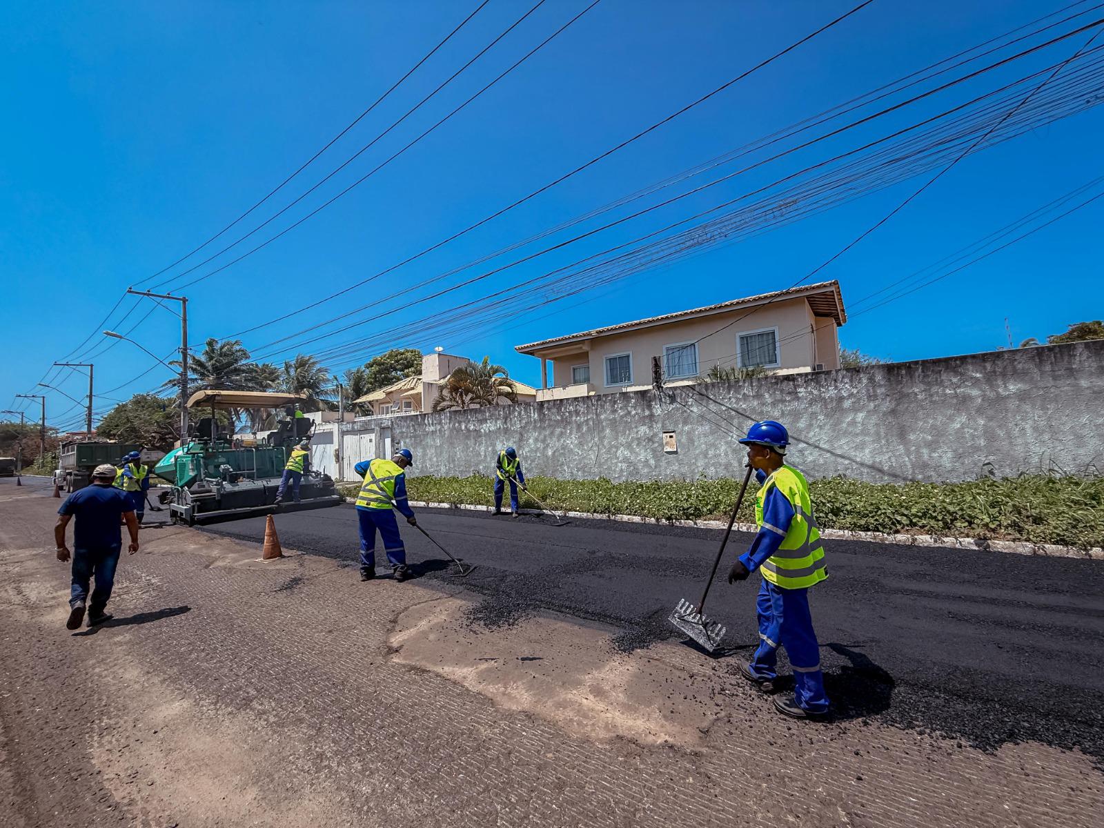 Obras do Pavimenta Lauro avançam em ritmo acelerado