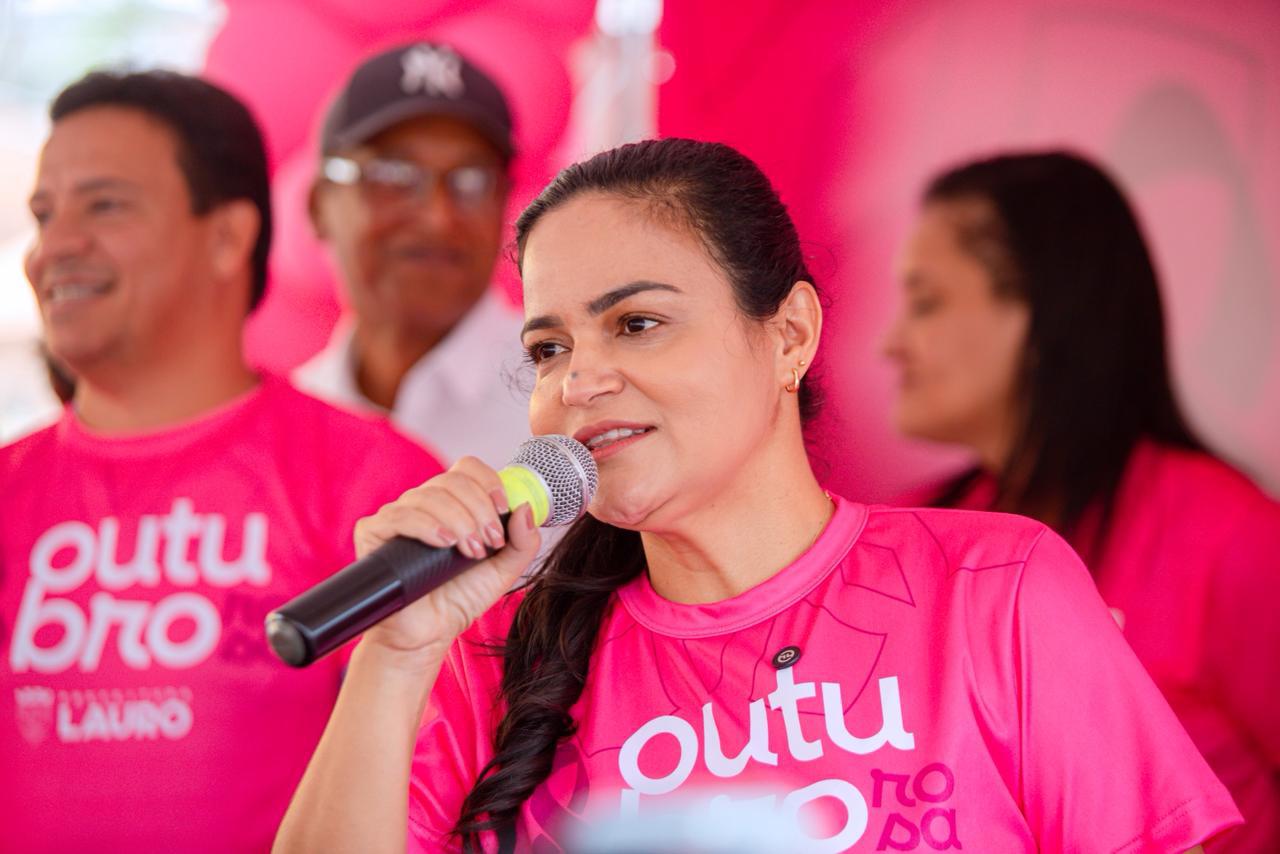 Débora lança campanha Outubro Rosa em Lauro de Freitas com foco na prevenção do câncer de mama e do colo do útero