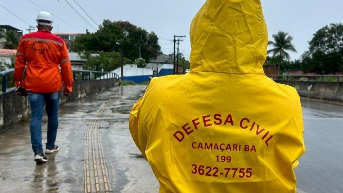 Defesa Civil segue em alerta para as chuvas em Camaçari