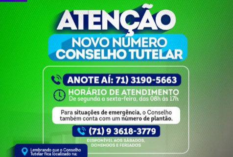 Conselho Tutelar de Lauro tem novo número para atendimento e denúncias