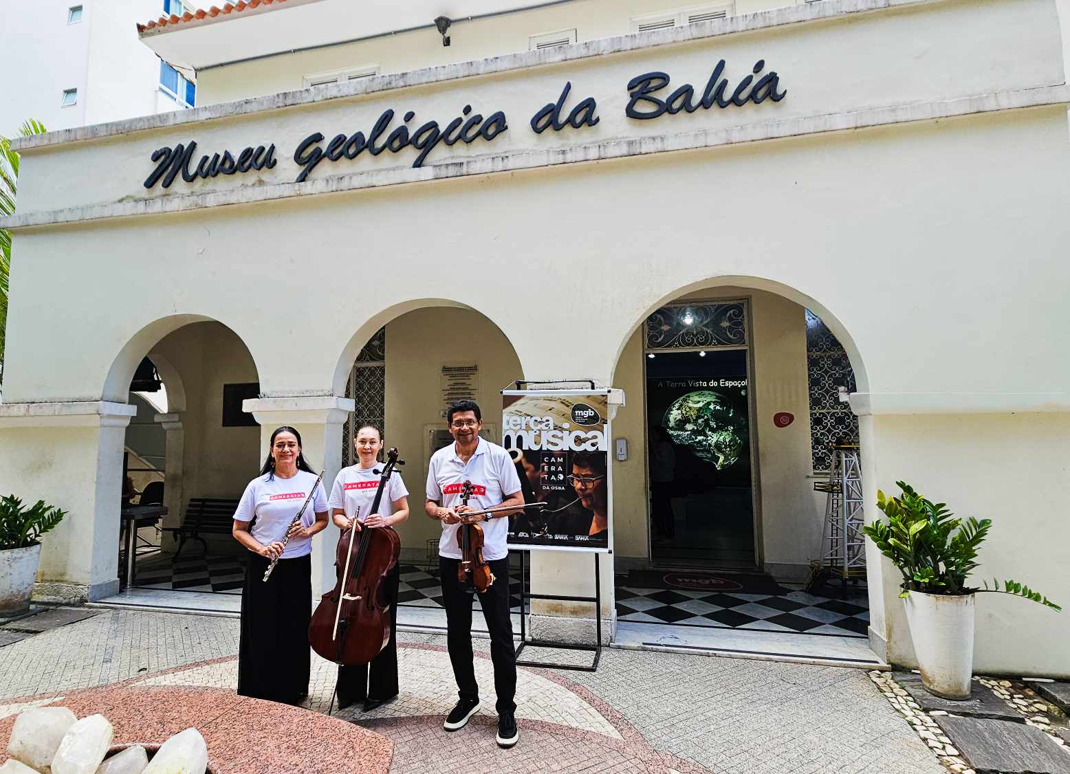 Camerata Quadro Solar apresenta repertório especial no Museu Geológico da Bahia