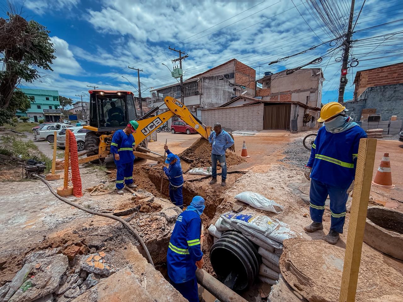 Lauro: Obra de microdrenagem no Parque Santa Rita chega a 85% de execução