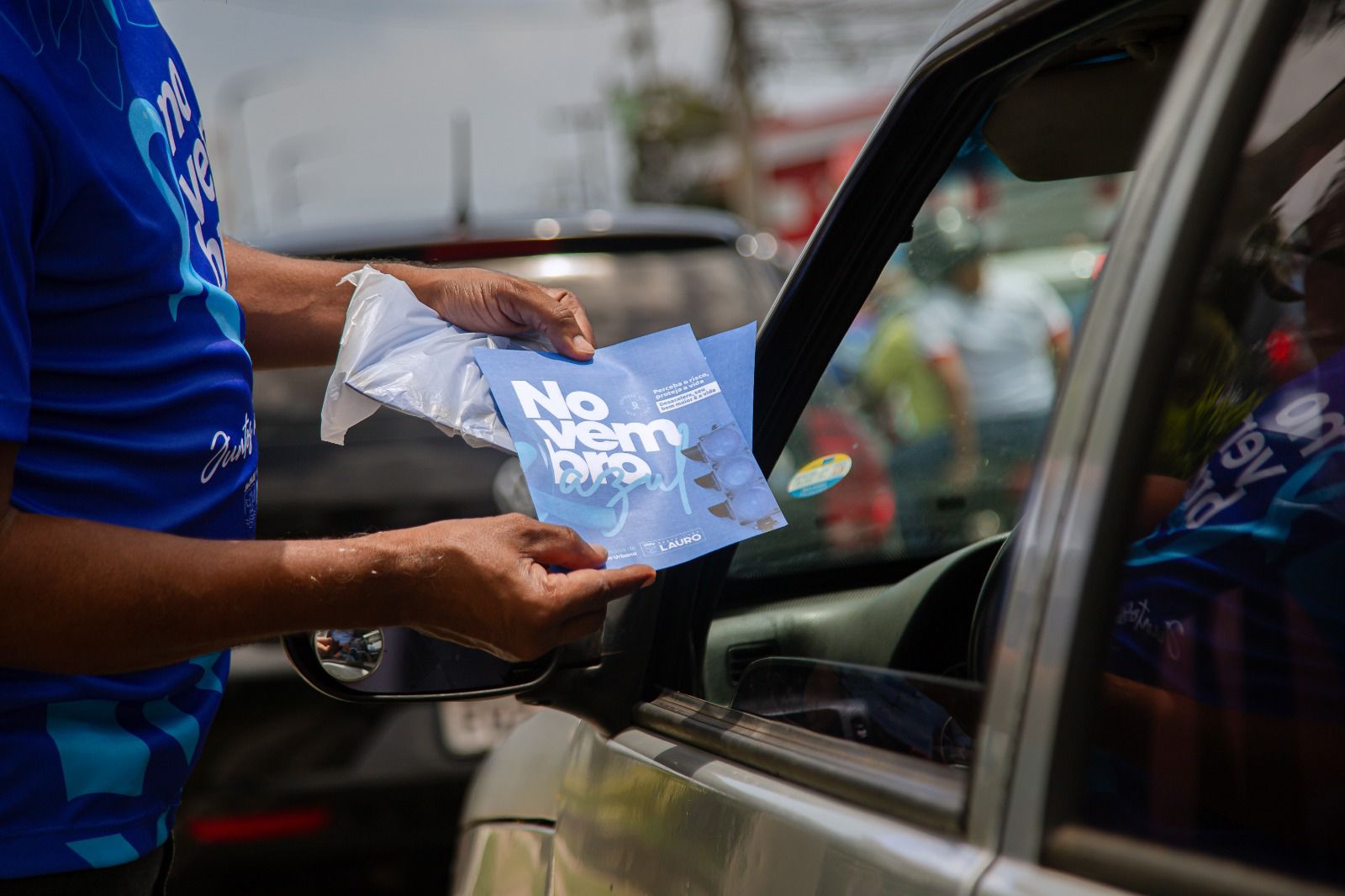 Prefeitura de Lauro intensifica conscientização do Novembro Azul no trânsito