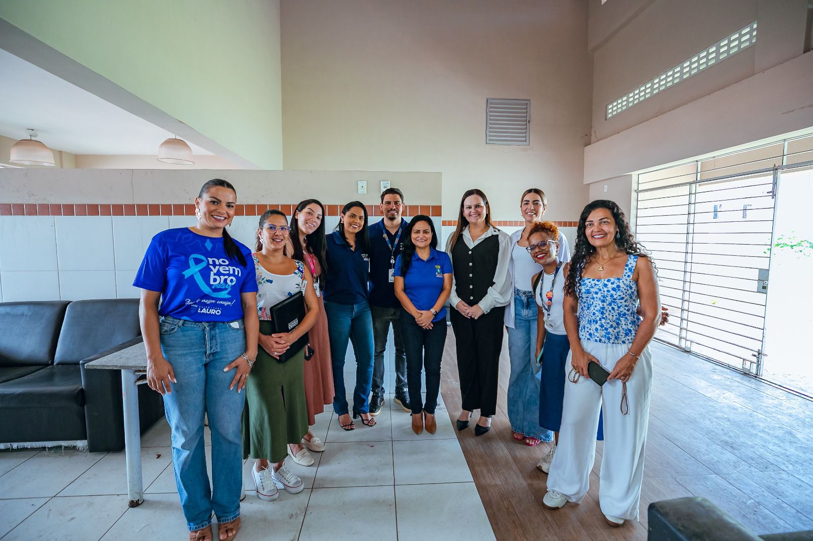 Débora e equipe da SESAB de Lauro avaliam unidade de acolhimento para transformação em CAPSi