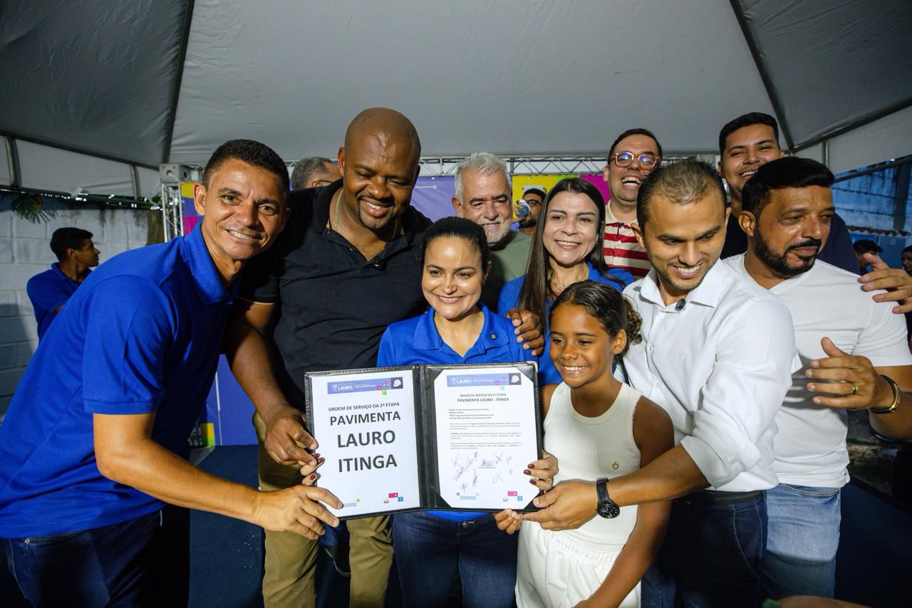 Em clima de celebração, Débora Regis lança 2ª etapa do Pavimenta Lauro em Itinga