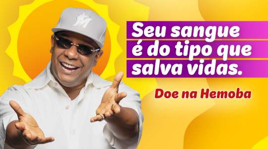Hemoba lança campanha de verão com Márcio Victor para incentivar a doação de sangue