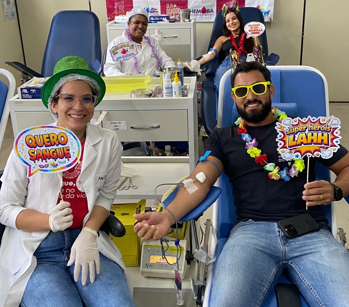 Bahia amplia em 375,7% a captação de sangue no Carnaval 2026