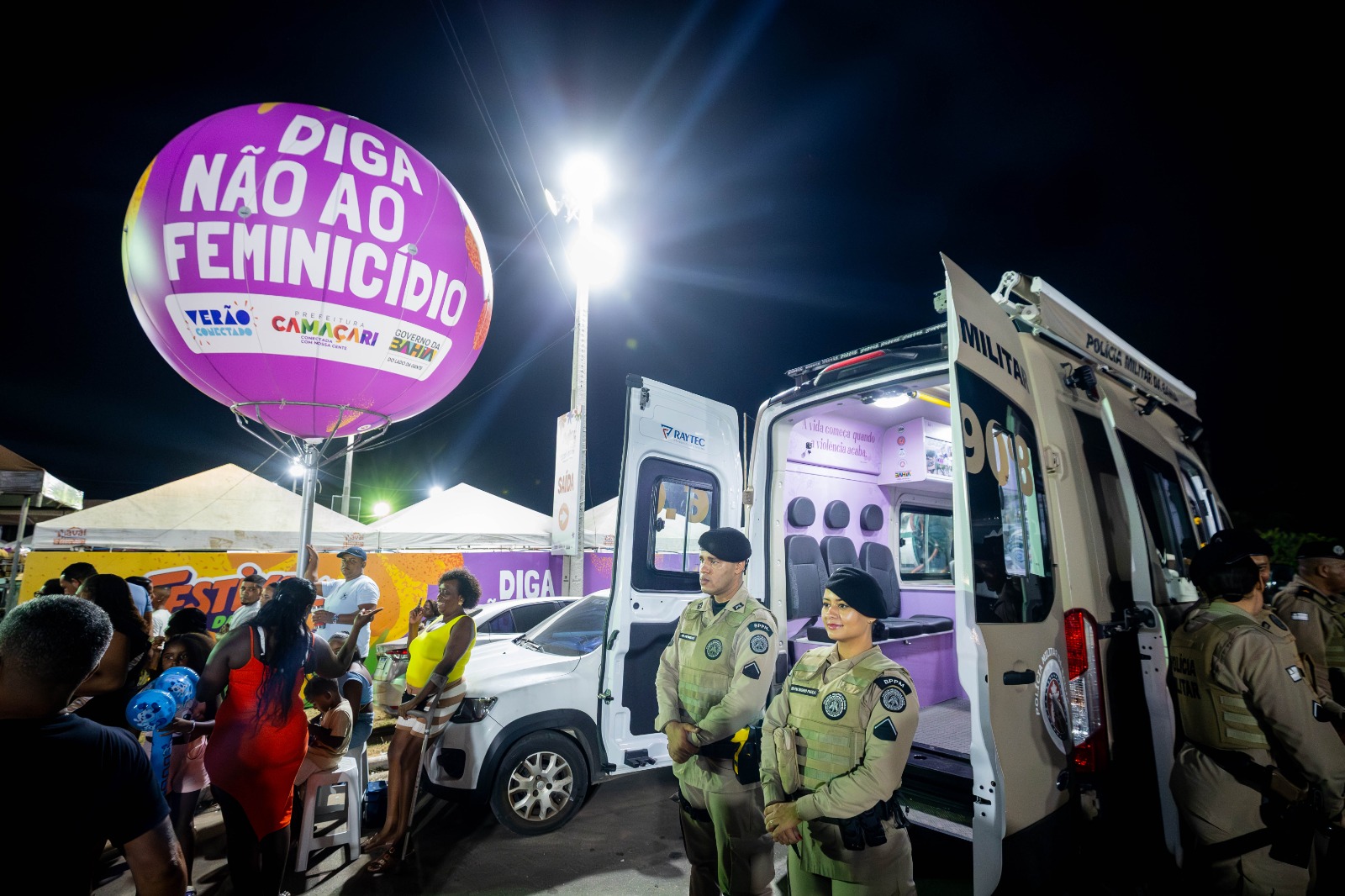 Segurança integrada marca Festival de Arembepe 2026 com foco na proteção das mulheres