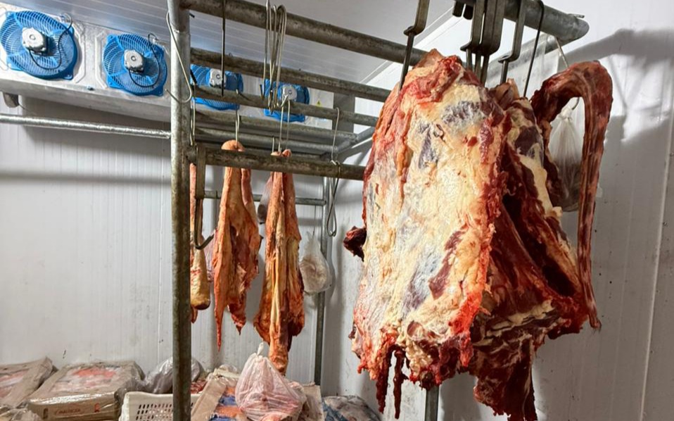 Adab apreende mais de 1 tonelada de carne irregular em Candiba e Palmas de Monte Alto