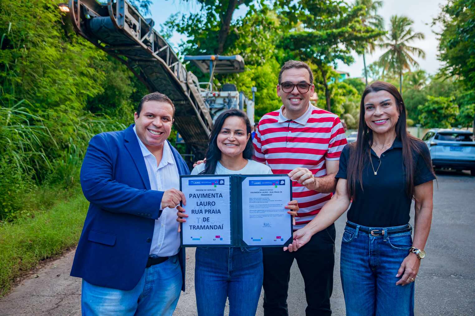 Débora autoriza requalificação da Rua Tramandaí pelo Programa Pavimenta Lauro